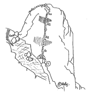 Muro de los Lamentos, La Gota Cara norte